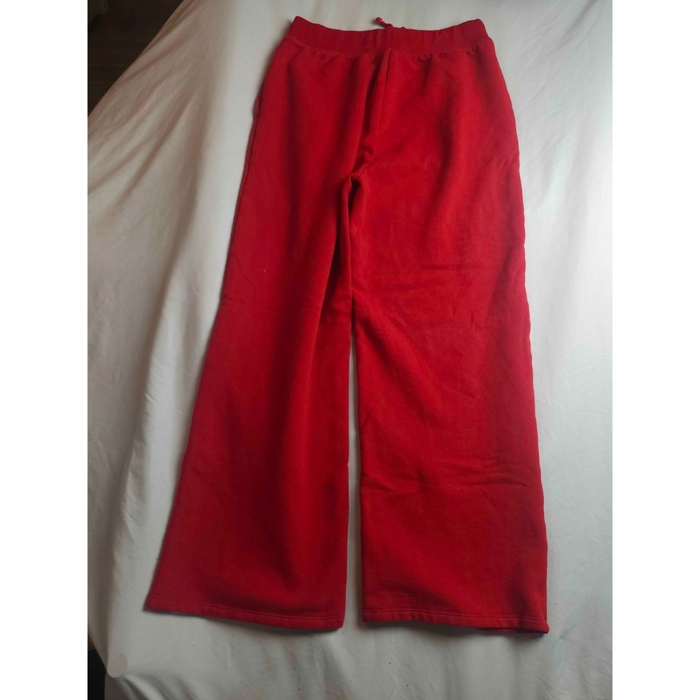 Champion Sweatpants Womens S Red Fleece Loungewear Sporty Athleisure Gymcore - Picture 7 of 8